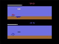une photo d'Ã©cran de MotoRodeo sur Atari 2600